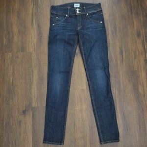 Hudson Collin Midrise Skinny Jeans Dark Wash Size 25